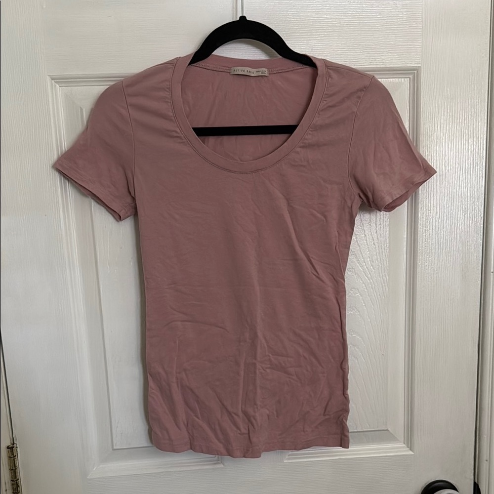 Active Basic Mauve Short Sleeve Tee